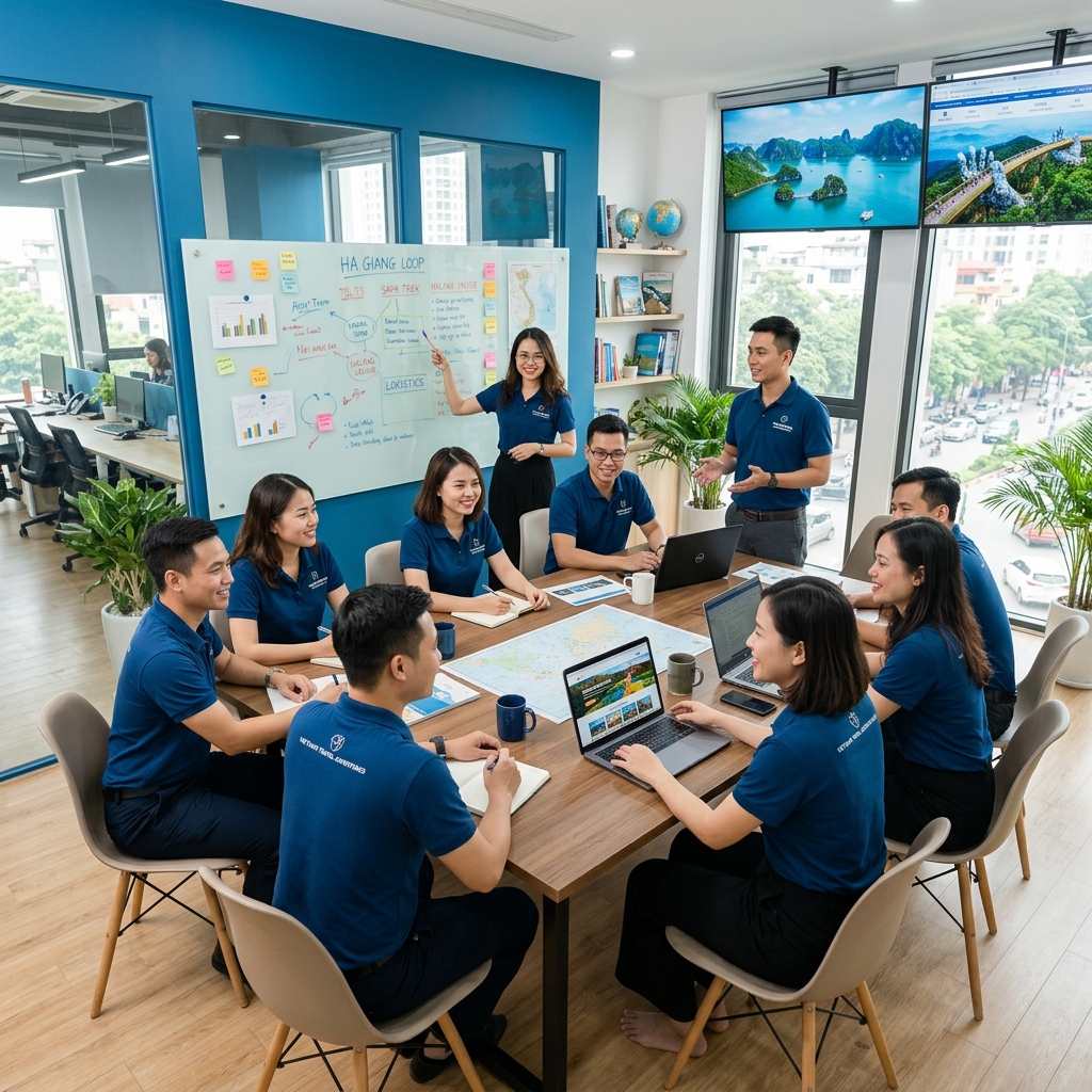 Đội ngũ Vivu Nha Trang tại văn phòng